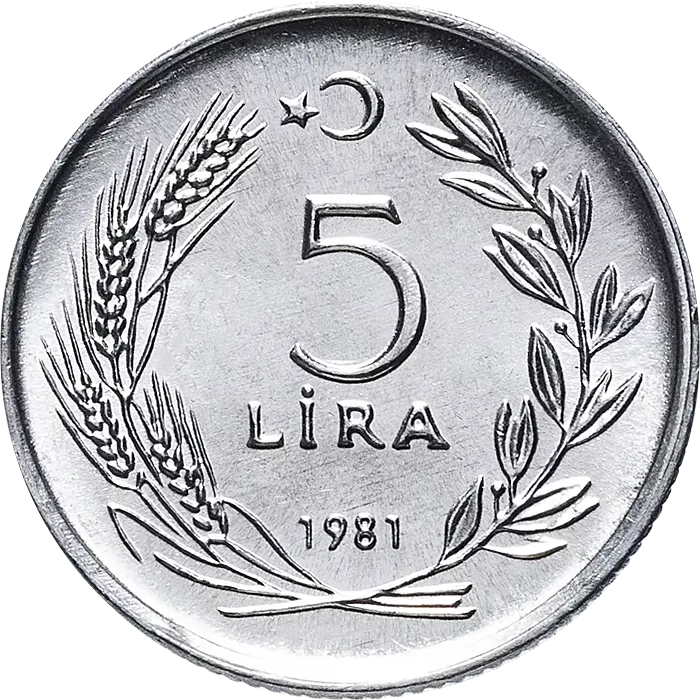 5 Lira (Tip II)